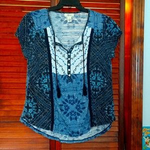 Woman's Peasant Style Blouse, L